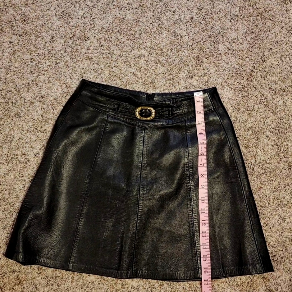 Italian leather  skirt